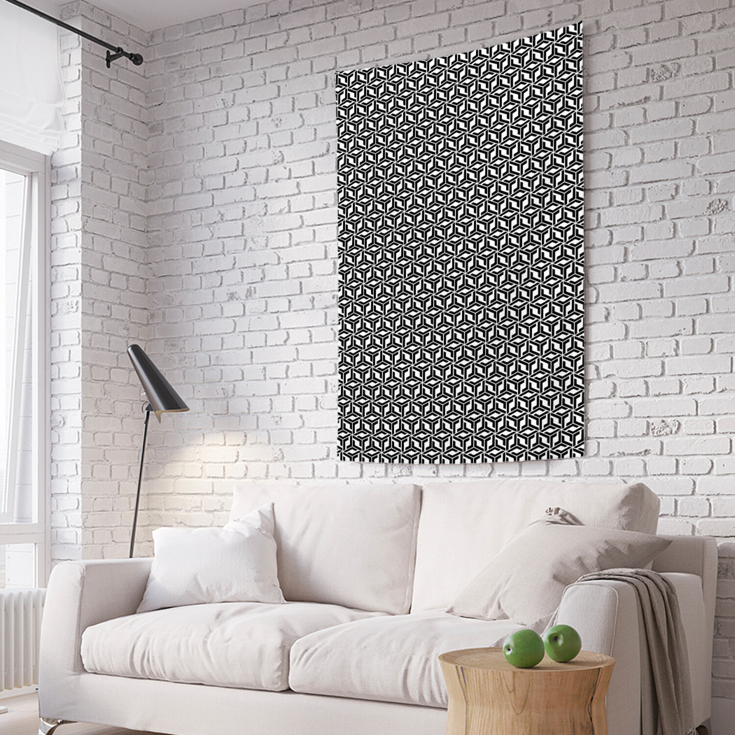 

Вертикальное фотопанно на стену JoyArty Иллюзия кубов 150x200 см, Иллюзия кубов