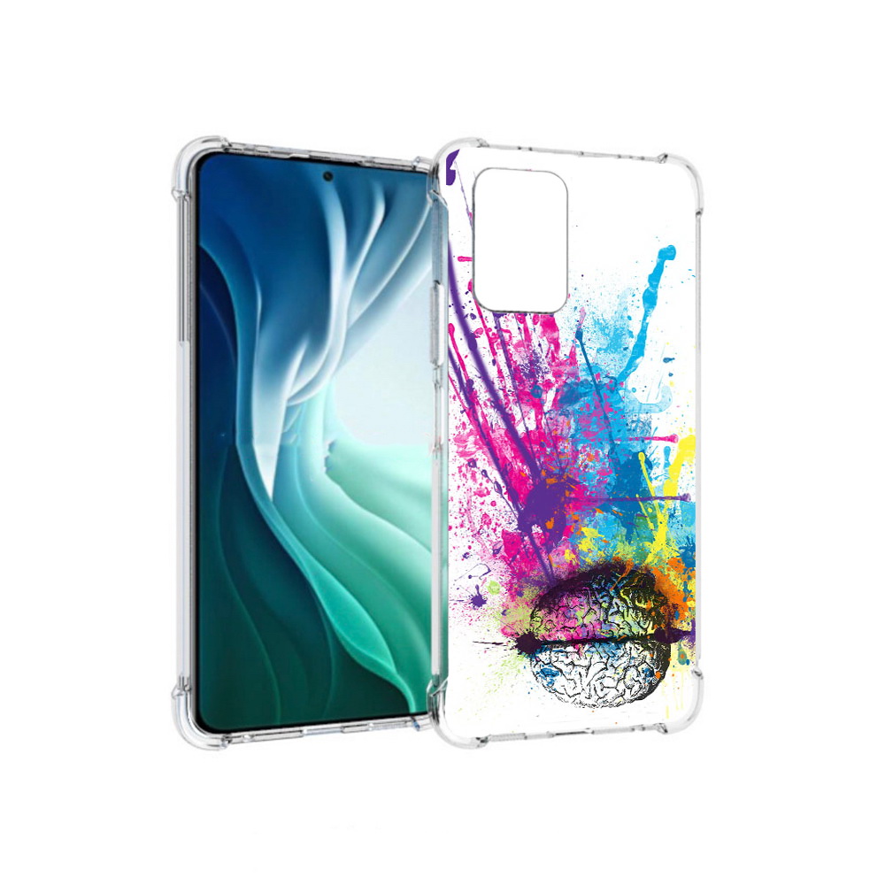 Чехол MyPads Tocco для Xiaomi Redmi Note 10 Pro 5G яркий красочный мозг (PT162244.283.710)