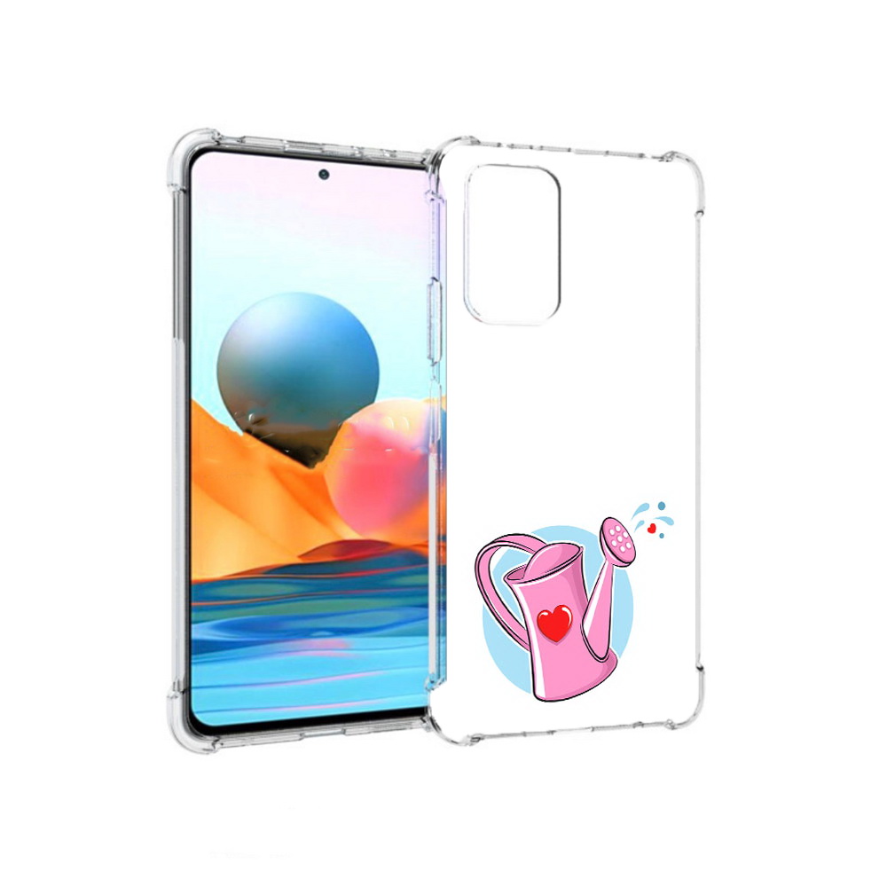 

Чехол MyPads Tocco для Xiaomi Redmi Note 10 Pro Лейка любви 14 февраля (PT158414.284.103), Прозрачный, Tocco