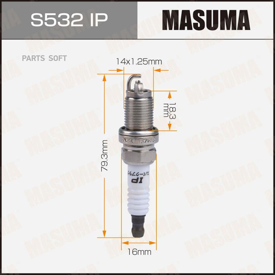 

Свеча зажигания MASUMA S532IP 1шт
