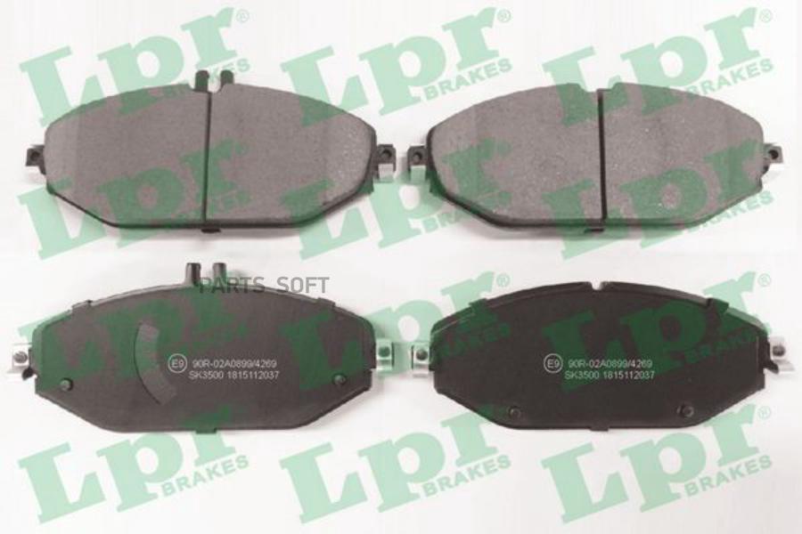 

Колодки тормозные MERCEDES W205 14- передние L 175мм LPR
