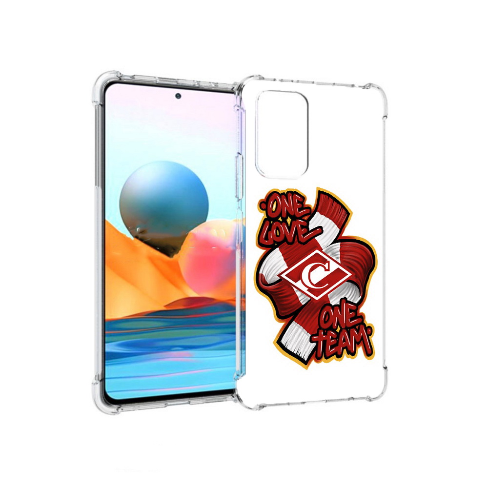 Чехол MyPads Tocco для Xiaomi Redmi Note 10 Pro Одна любовь-Спартак (PT158414.284.126)