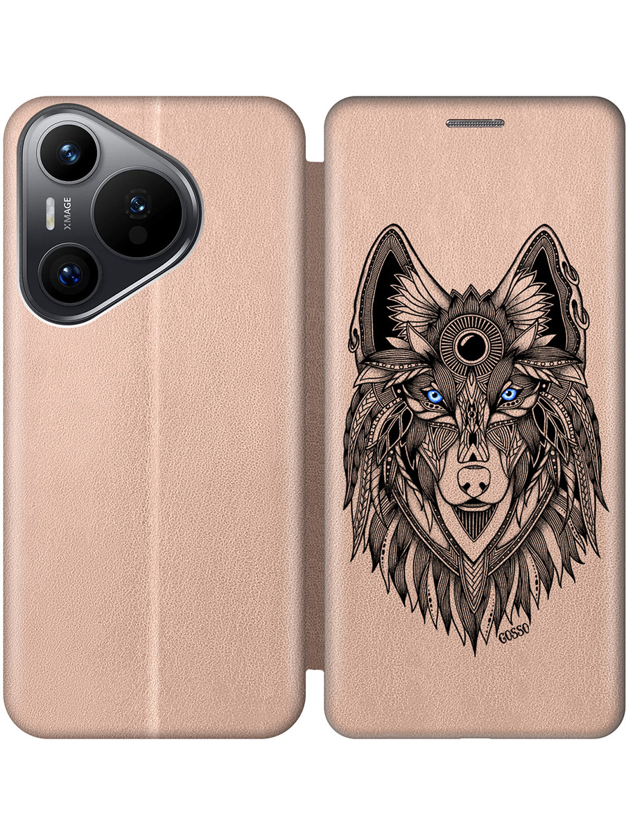 

Чехол-книжка на Huawei Pura 70 с принтом "Голубоглазый волк" золотой, Золотистый;прозрачный;голубой;черный, 782624612