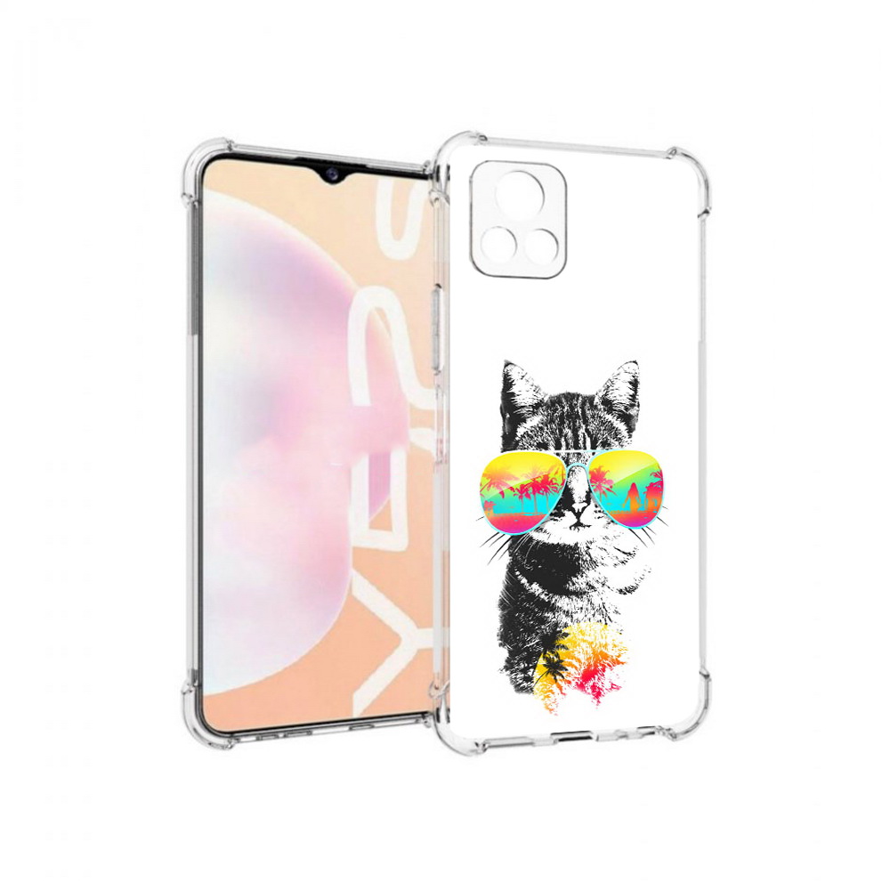 

Чехол MyPads Tocco для Vivo Y52s крутой кот, Прозрачный, Tocco
