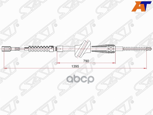 

Трос Ручного Тормоза Audi 100 Rh/Lh 83-87 Sat арт. ST-52-0044