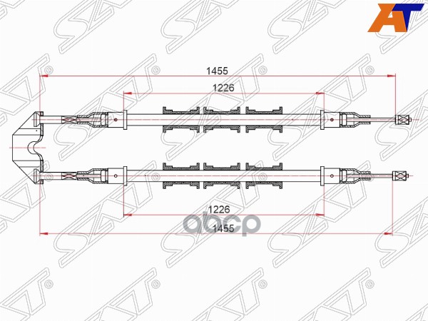 

Трос Ручного Тормоза Opel Vectra B 95-02 Sat арт. ST-52-0048