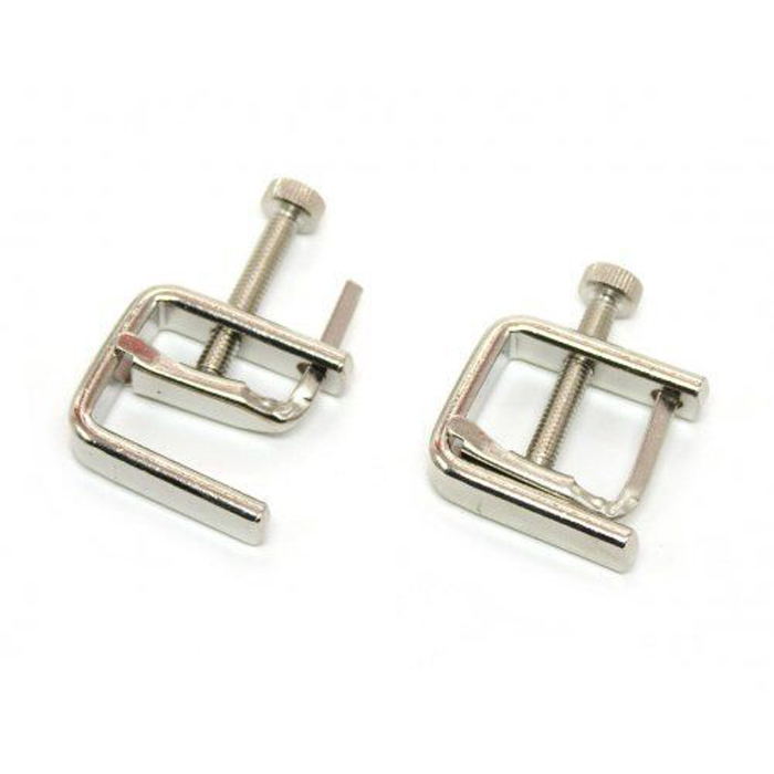 Металлические зажимы на соски KISSEXPO квадрат серебристые