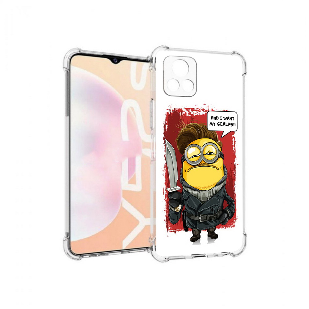 

Чехол MyPads Tocco для Vivo Y52s миньон убийца, Прозрачный, Tocco