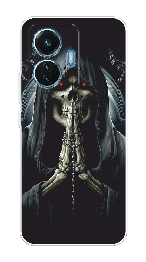 

Чехол на Vivo T1 "Молитва", Серый, 267150-1