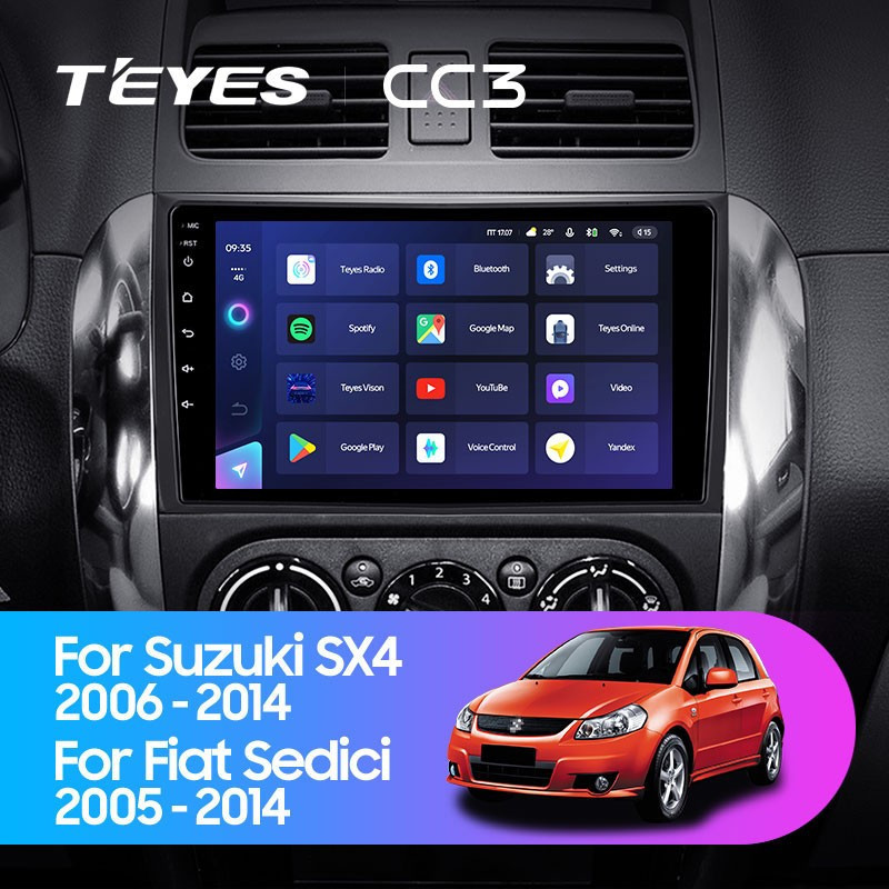 Штатная магнитола Teyes CC3L 464 Suzuki SX4 1 2006-2014 2780000₽