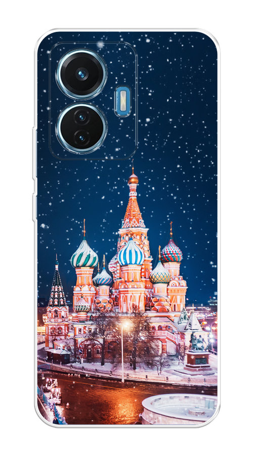 

Чехол на Vivo T1 "Москва 1", Коричневый;синий;белый, 267150-1