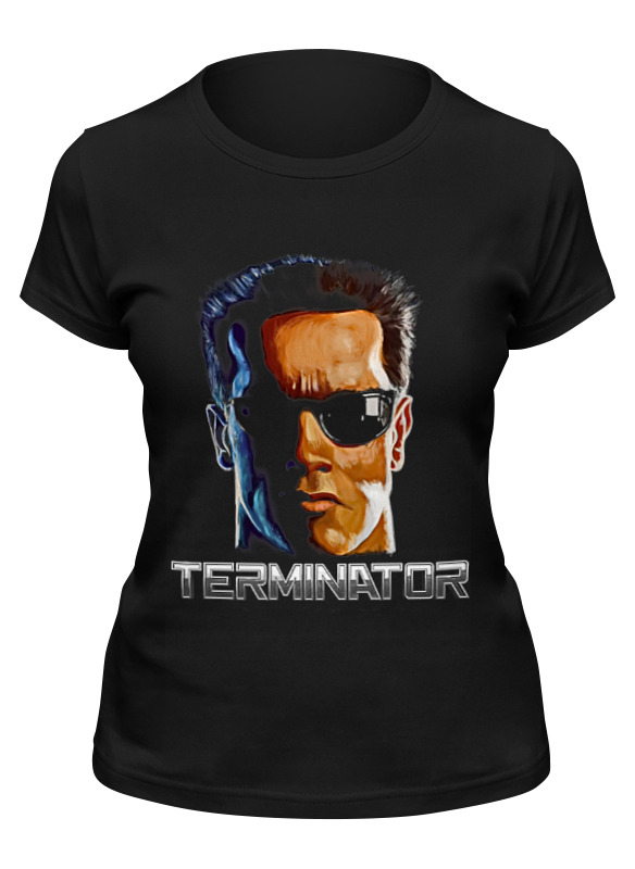 

Футболка женская Printio Terminator черная M, Черный, Terminator