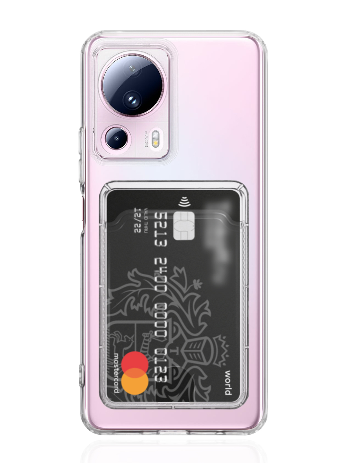 

Чехол MustHaveCase с карманом для карт для Xiaomi 13 Lite прозрачный