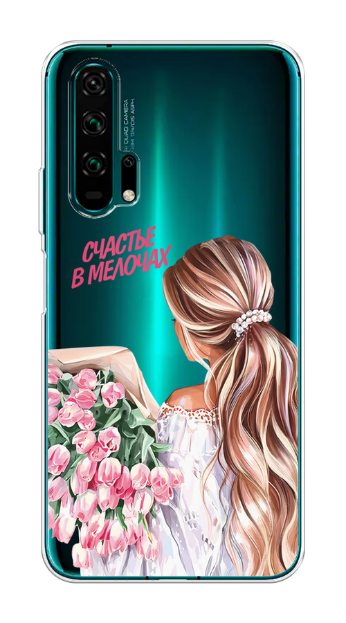 

Чехол на Honor 20 Pro "Простые радости", Прозрачный;розовый;белый;бежевый, 69350-1