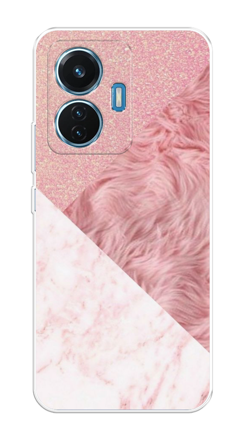 

Чехол на Vivo T1 "Текстурные треугольники", Розовый;белый, 267150-1