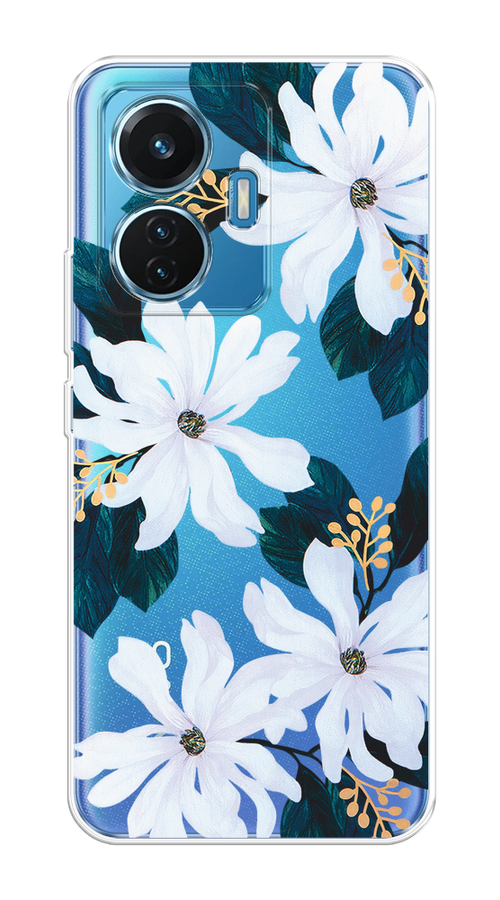 

Чехол на Vivo T1 "Delilah Flower", Зеленый;белый, 267150-1