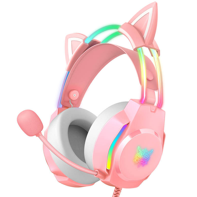 

Наушники для компьютера Onikuma X26 Pink Cat RGB, X26