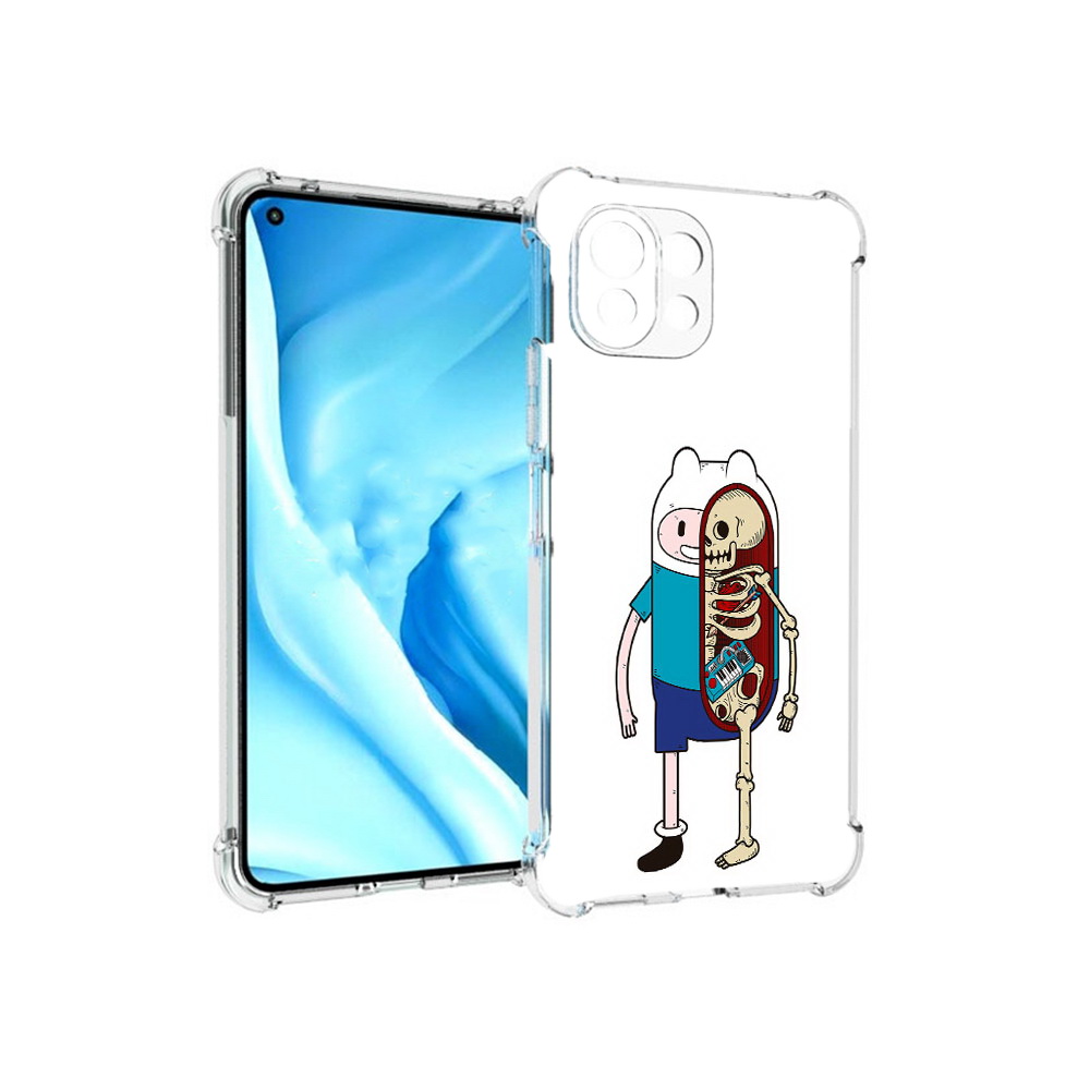

Чехол MyPads Tocco для Xiaomi Mi 11 Lite Финн скелет (PT159462.256.187), Прозрачный, Tocco