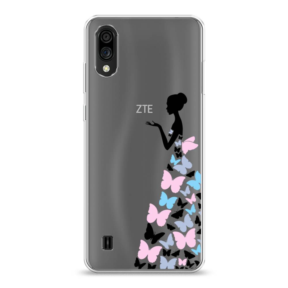 фото Силиконовый чехол "платье из бабочек" на zte blade a5 (2020) awog