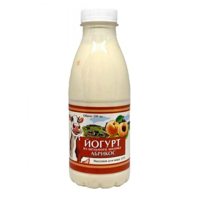 

Питьевой йогурт Сибирские продукты абрикос 3,2% 500 г