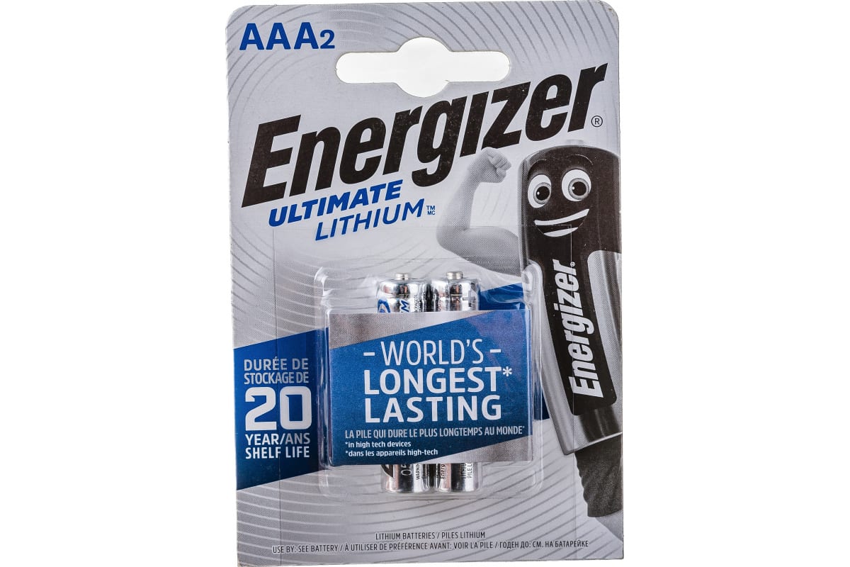 Батарейка Energizer Ultimate Lithium Ааа (2шт) 2629 Шт Energizer арт. E301535601