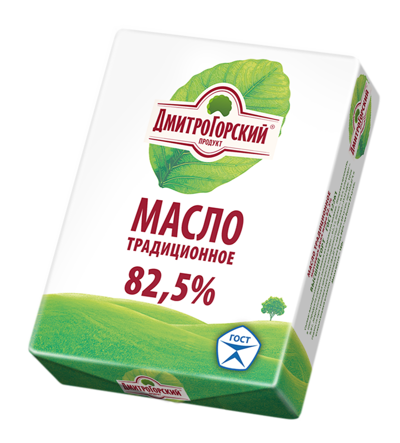 фото Сливочное масло дмитрогорский продукт традиционное 82,5% 180 г