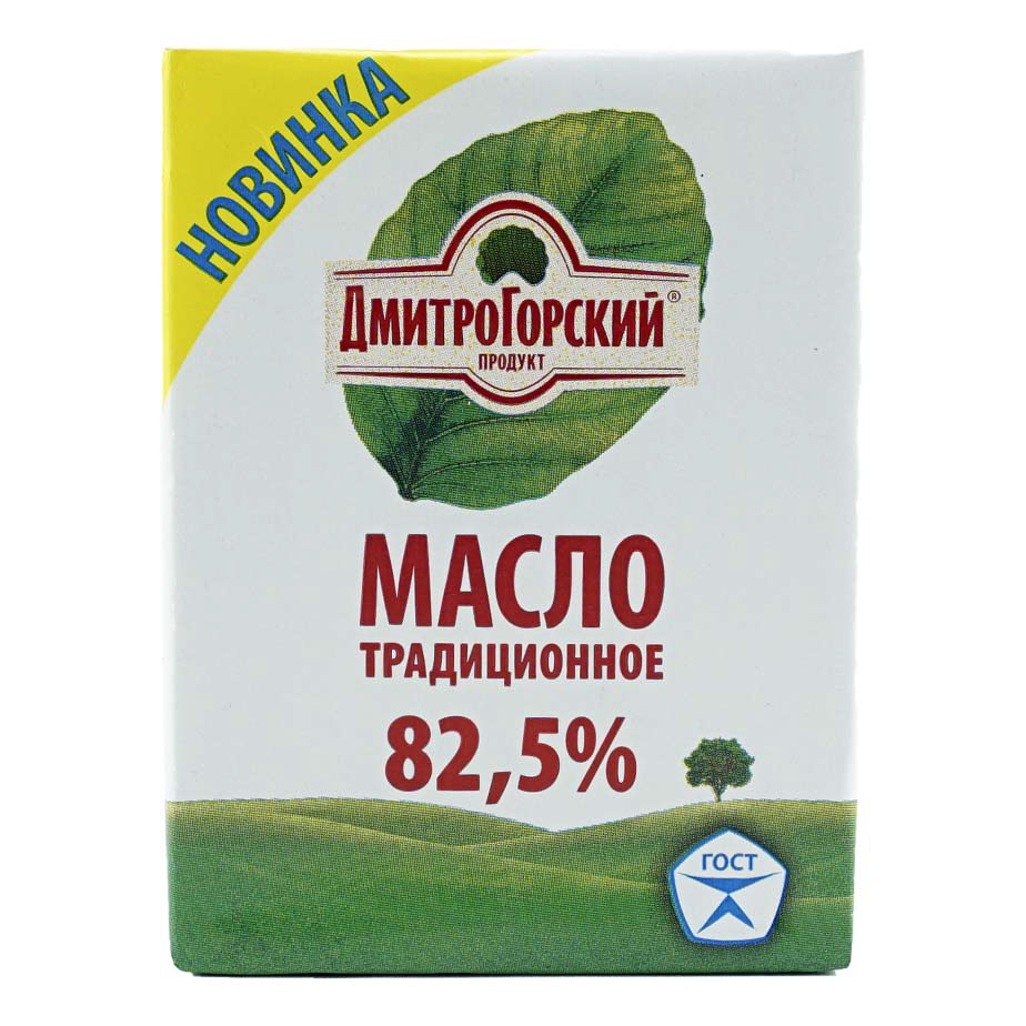 фото Сливочное масло дмитрогорский продукт традиционное 82,5% 180 г