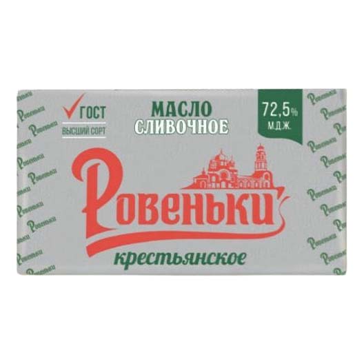 Сливочное масло Ровеньки Крестьянское 72,5% 170 г