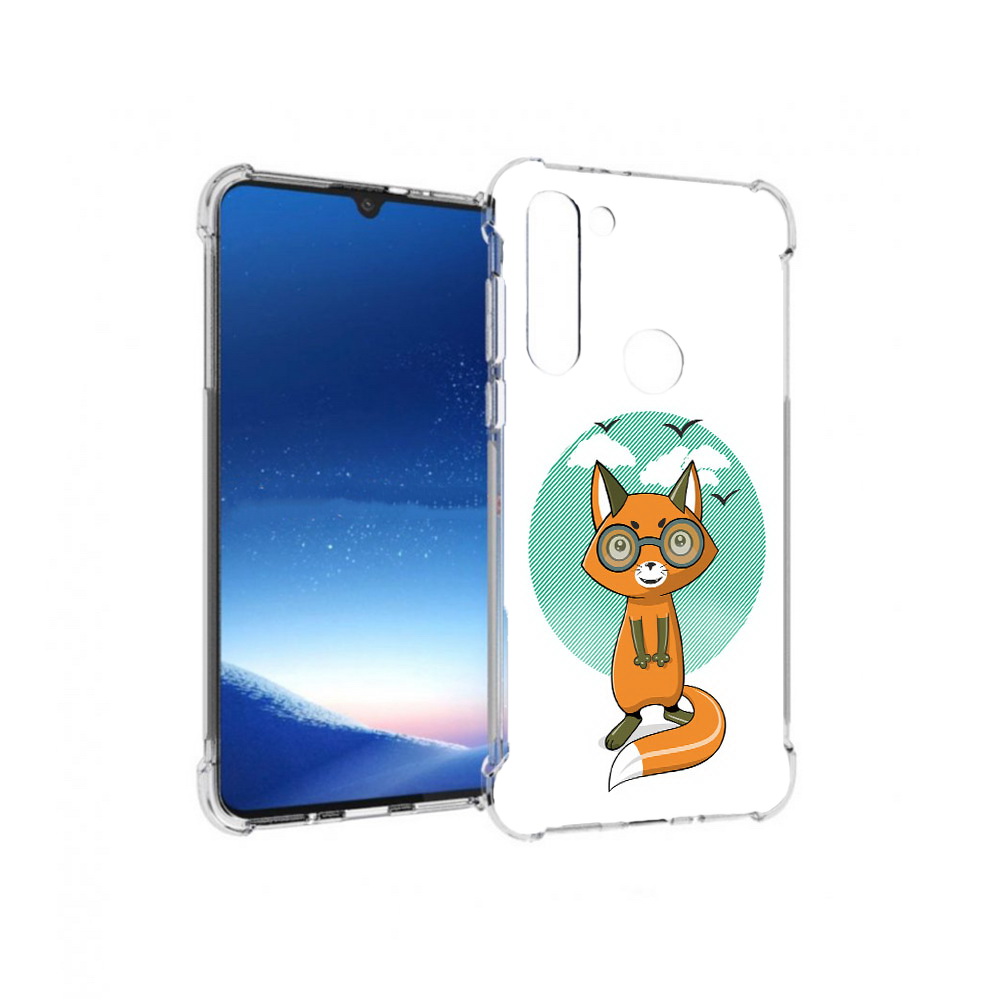 

Чехол MyPads Tocco для Motorola Moto G8 Power задумчивая лиса (PT143076.340.348), Прозрачный, Tocco