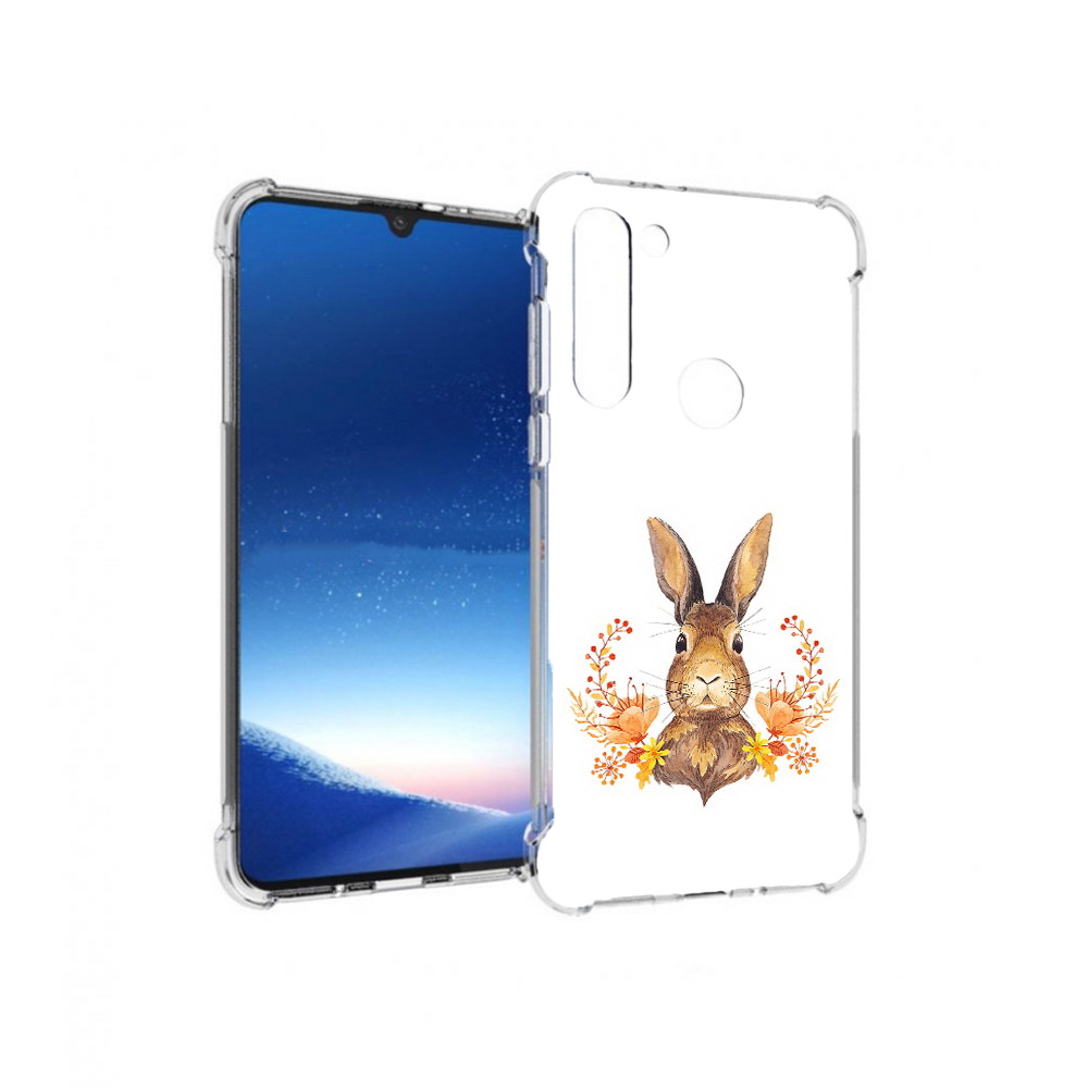 

Чехол MyPads Tocco для Motorola Moto G8 Power зайка в цветах (PT143076.340.349), Прозрачный, Tocco