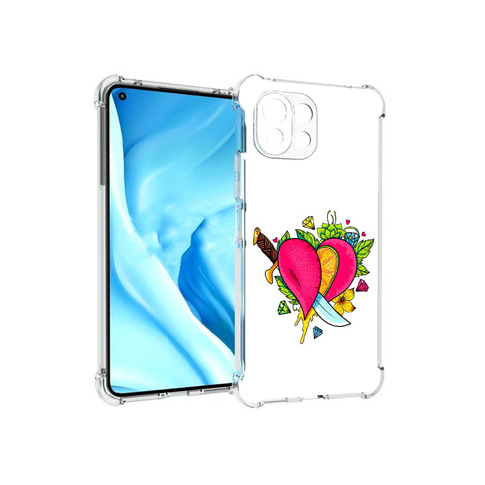 

Чехол MyPads Tocco для Xiaomi Mi 11 Lite Фруктовое сердце (PT159462.256.188), Прозрачный, Tocco
