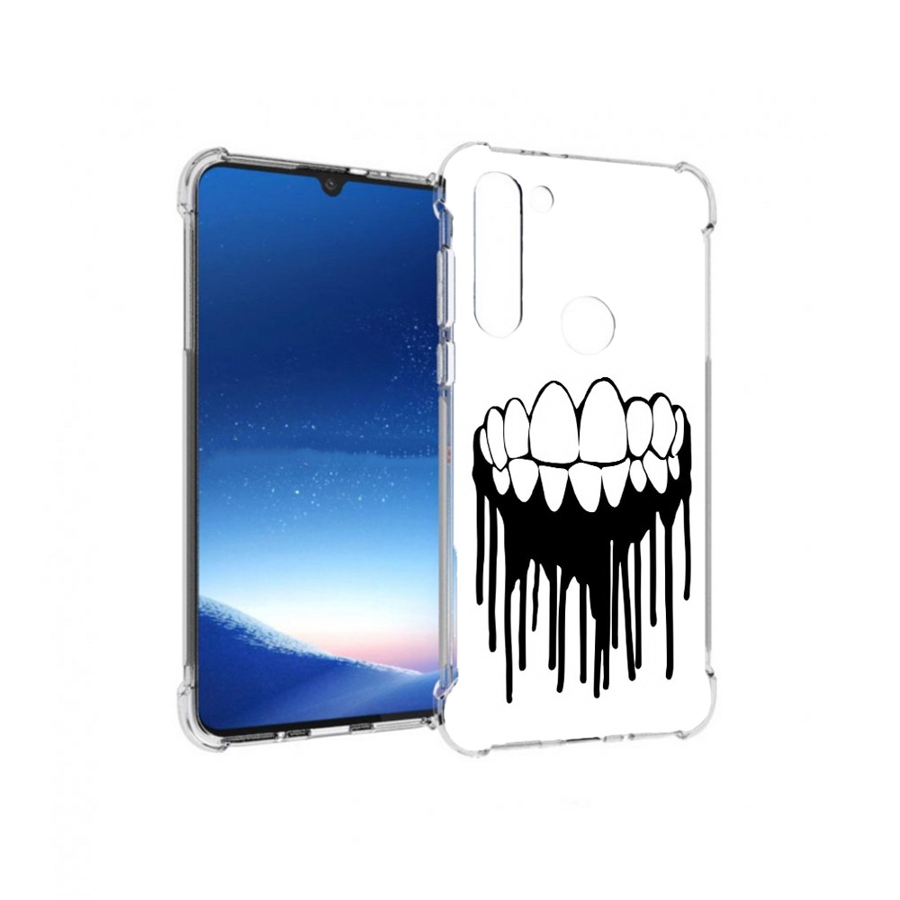 

Чехол MyPads Tocco для Motorola Moto G8 Power зубы (PT143076.340.372), Прозрачный, Tocco