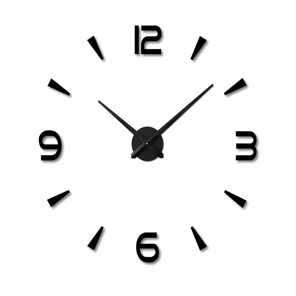Часы настенные декоративные наклейки черные