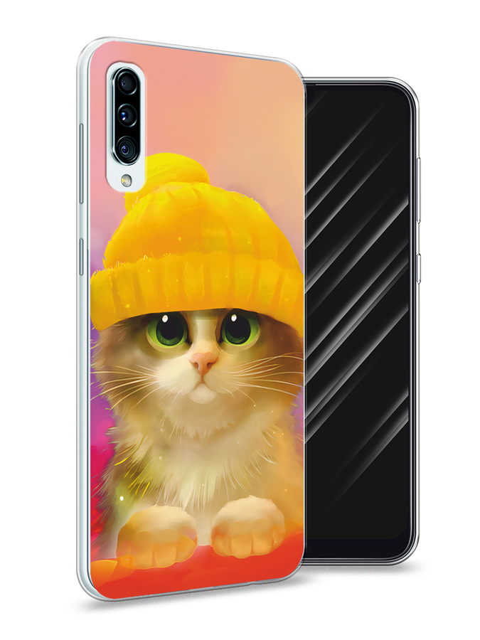 

Чехол Awog на Samsung Galaxy A50 "Котенок в желтой шапке", Разноцветный, 27750-2