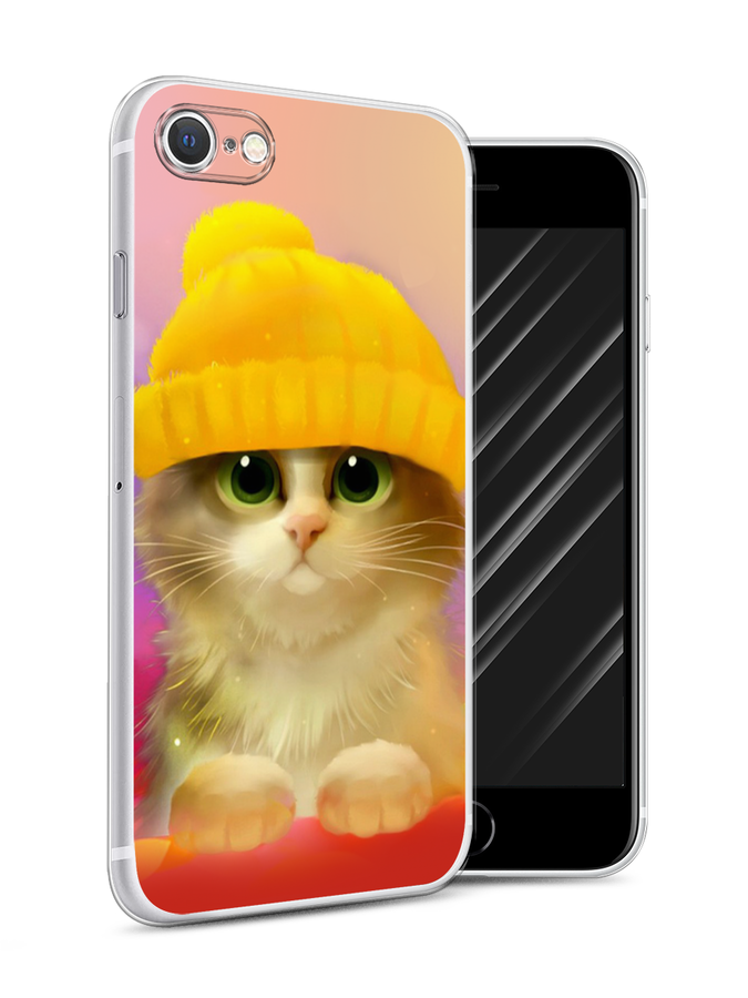 

Чехол Awog на Apple iPhone 7 / Айфон 7 "Котенок в желтой шапке", Разноцветный, 10650-2