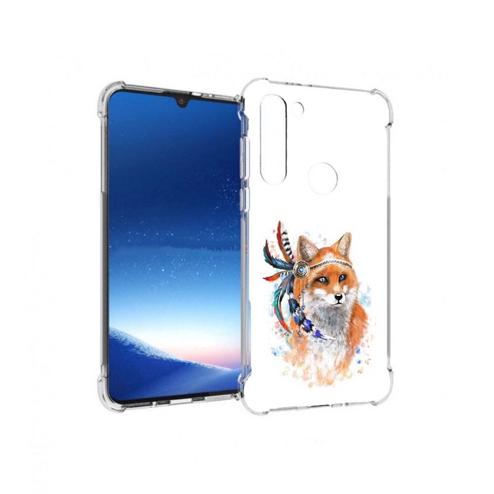 

Чехол MyPads Tocco для Motorola Moto G8 Power инду лиса (PT143076.340.377), Прозрачный, Tocco