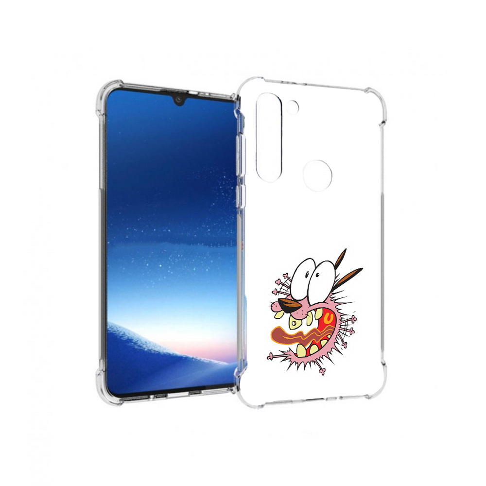 

Чехол MyPads Tocco для Motorola Moto G8 Power испуганный бобик (PT143076.340.381), Прозрачный, Tocco