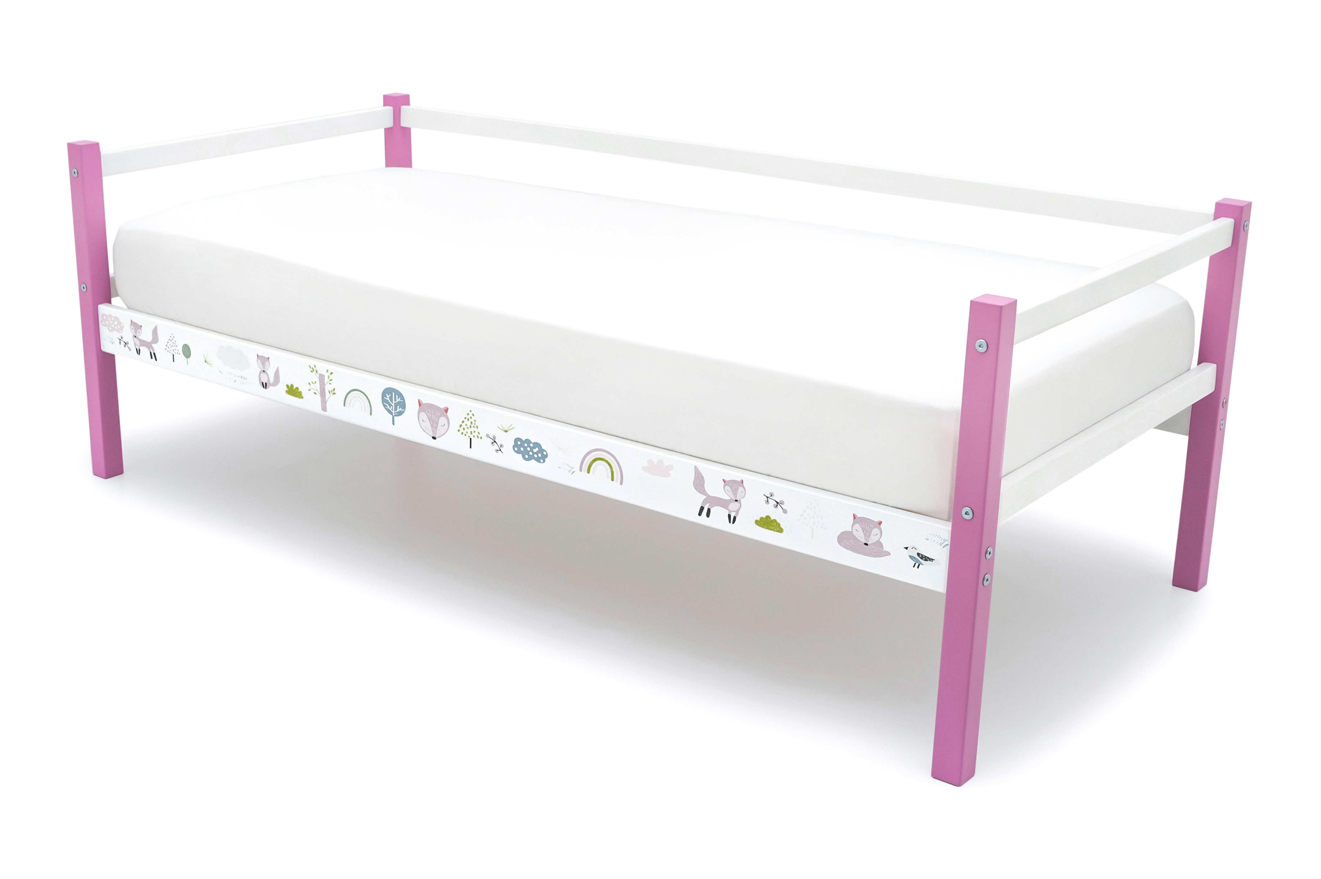Детская кровать тахта Бельмарко Svogen лаванда-белый лисята подростковая кровать бельмарко svogen кровать тахта мягкая
