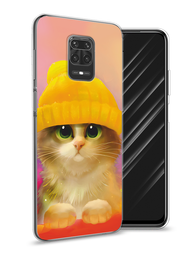 

Чехол Awog на Xiaomi Redmi Note 9S "Котенок в желтой шапке", Разноцветный, 37950-2