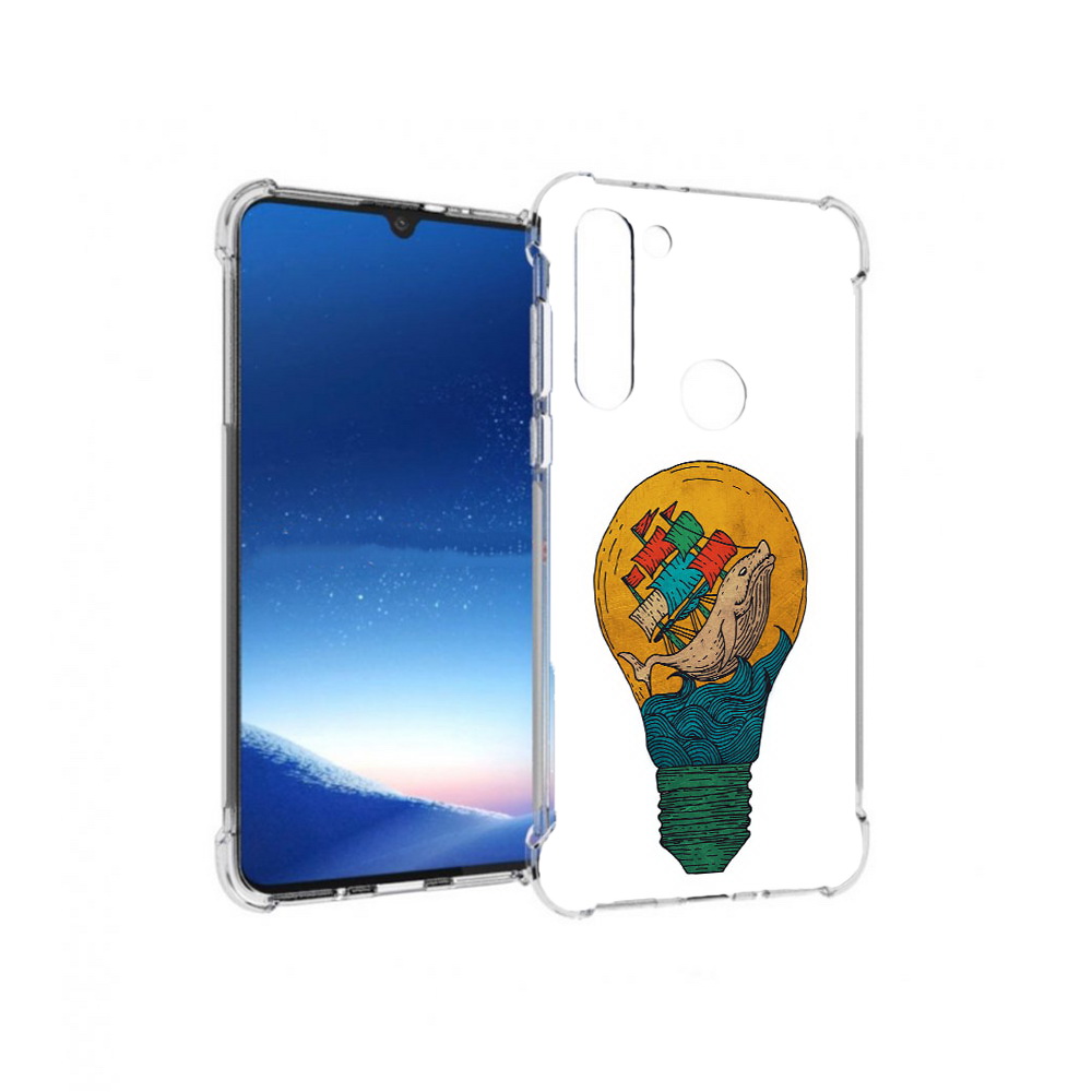 

Чехол MyPads Tocco для Motorola Moto G8 Power кит в лампочке с парусами (PT143076.340.387), Прозрачный, Tocco