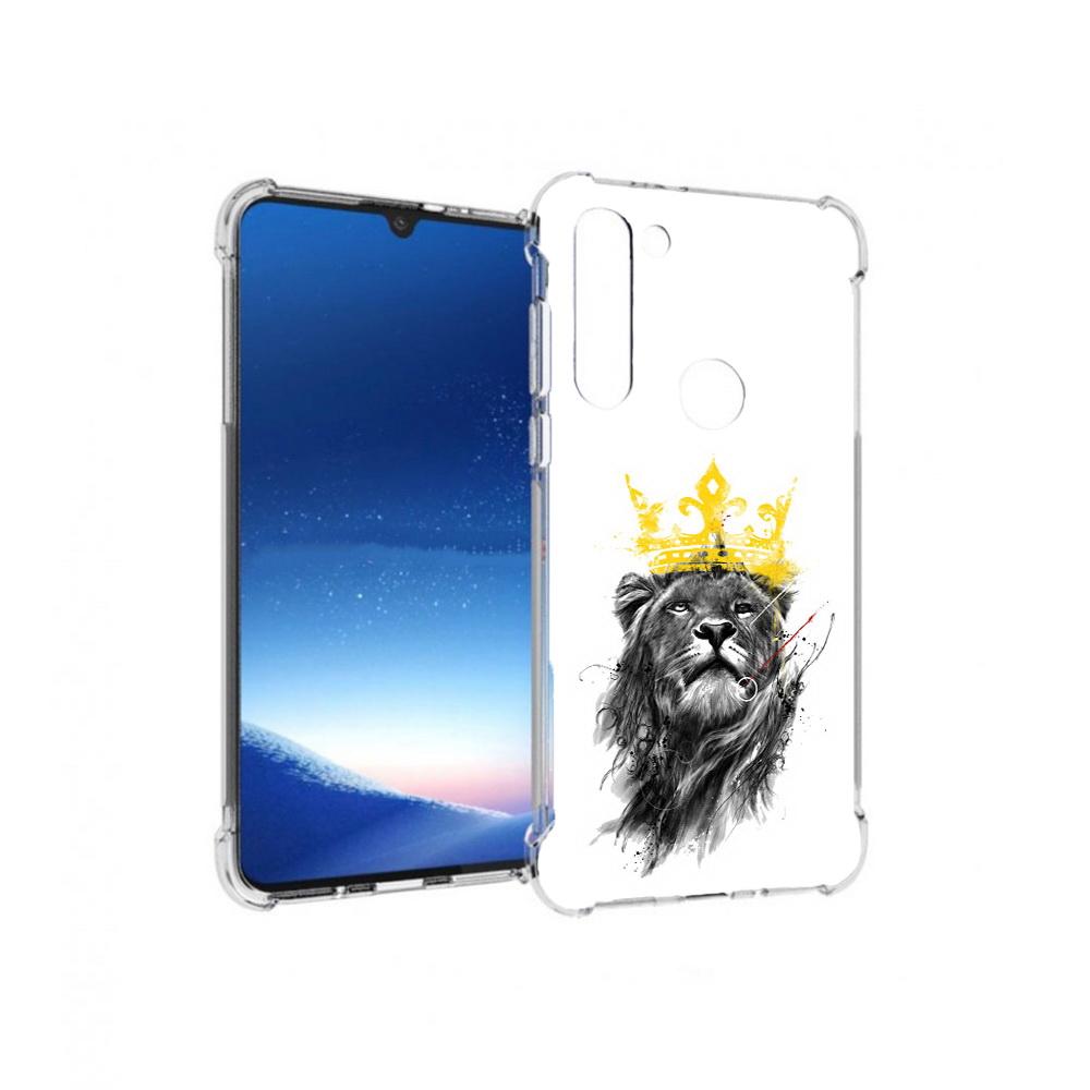 

Чехол MyPads Tocco для Motorola Moto G8 Power король-лев (PT143076.340.391), Прозрачный, Tocco