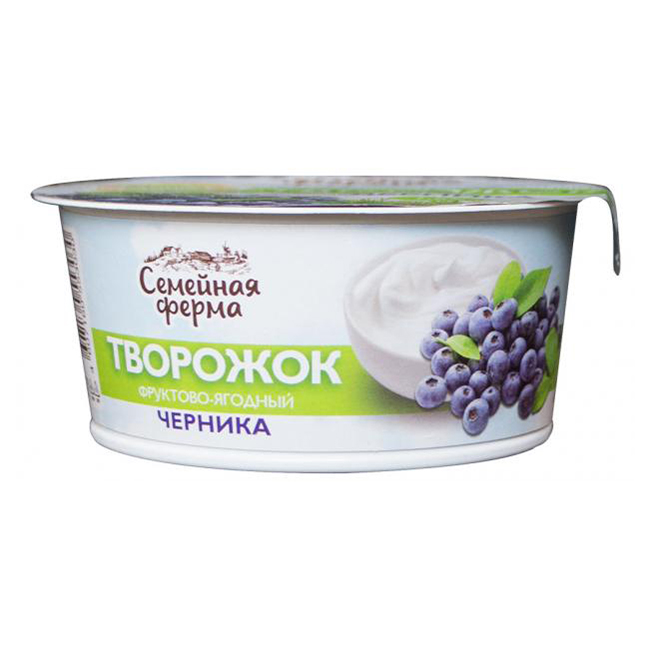 

Творожок Семейная ферма черника 1,8% 130 г