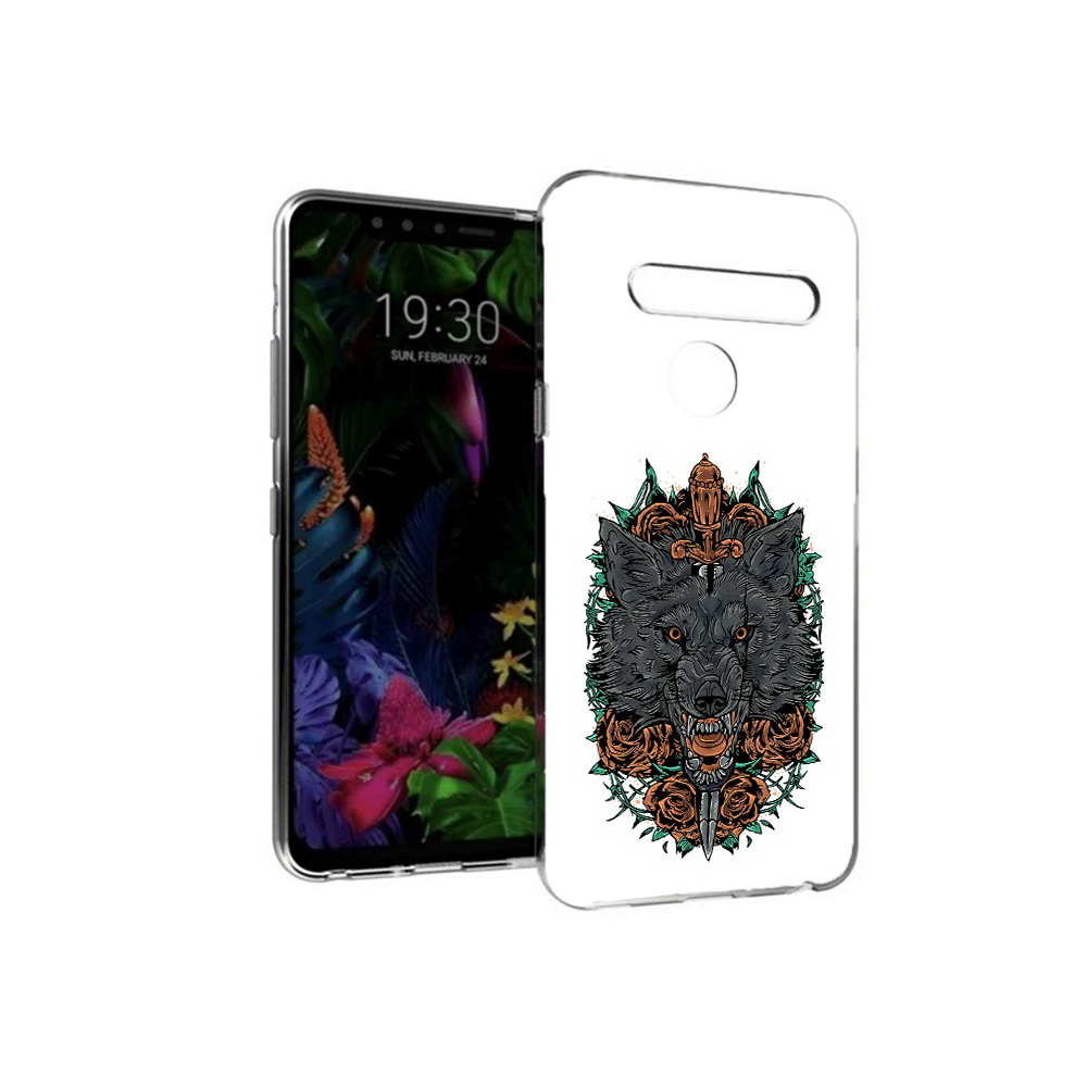 

Чехол MyPads Tocco для LG G8 красивый злой волк (PT135945.76.409), Tocco