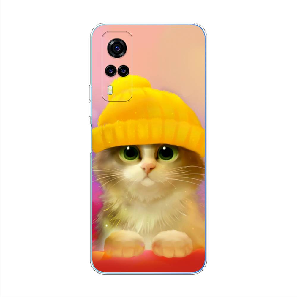 фото Чехол awog "котенок в желтой шапке" для vivo y31