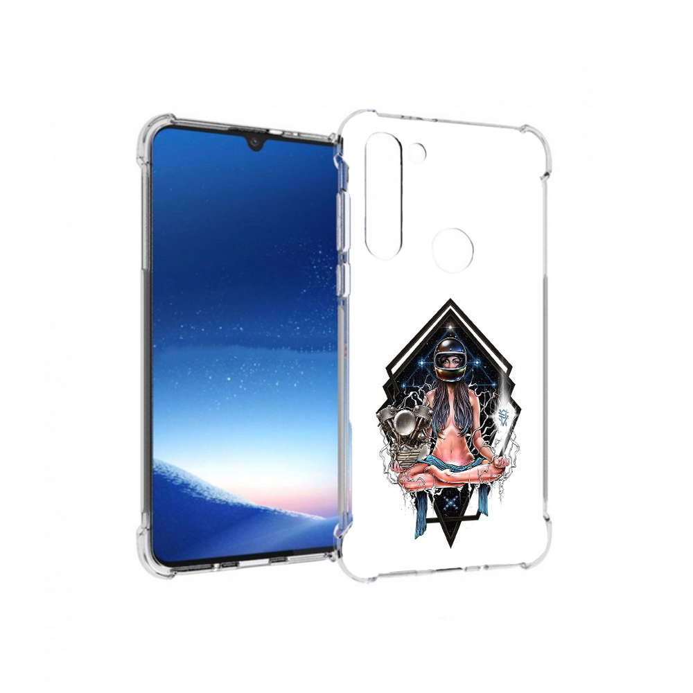 Чехол MyPads Tocco для Motorola Moto G8 Power красивая девушка в шлеме (PT143076.340.406)