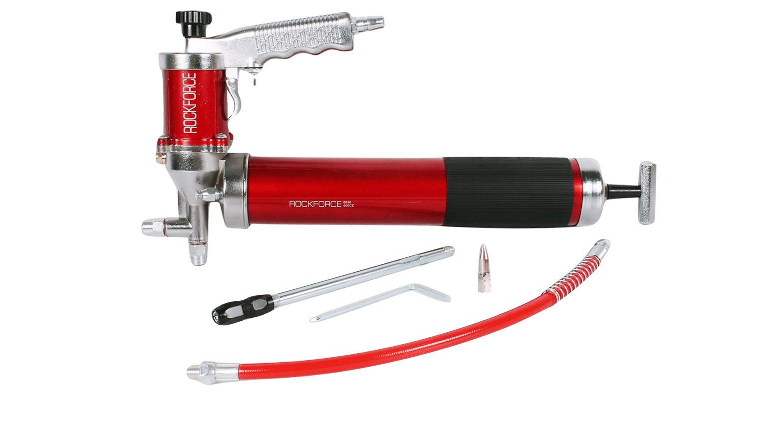 

Пневмошприц ROCKFORCE для нагнетания густой смазки 600мл RF-6636