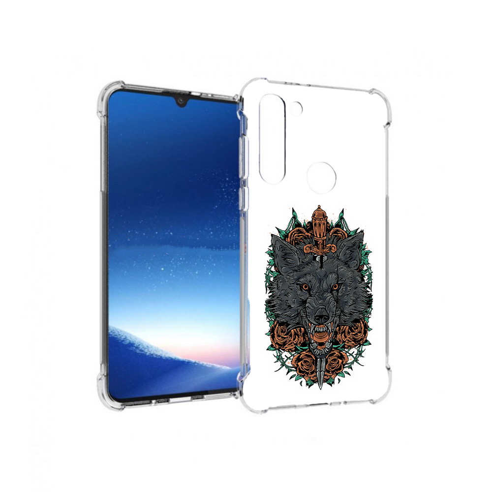 

Чехол MyPads Tocco для Motorola Moto G8 Power красивый злой волк (PT143076.340.409), Прозрачный, Tocco