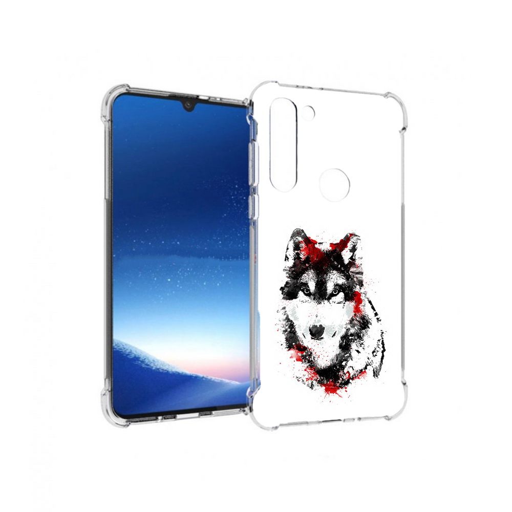 

Чехол MyPads Tocco для Motorola Moto G8 Power кровавый волк (PT143076.340.416), Прозрачный, Tocco