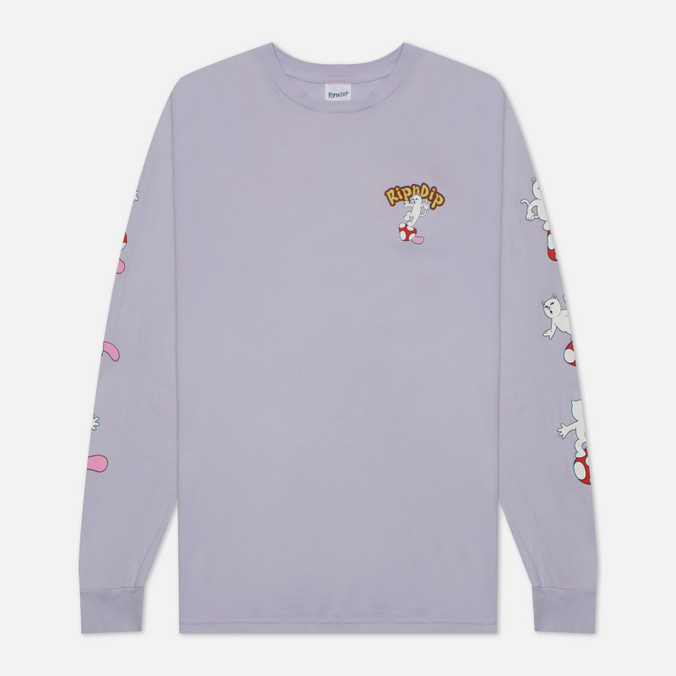 фото Лонгслив мужской ripndip rnd8052 фиолетовый s