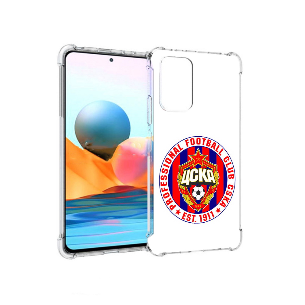 Чехол MyPads Tocco для Xiaomi Redmi Note 10 Pro ФК ЦСК логотип (PT158414.284.178)